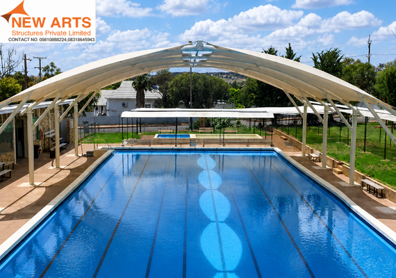 tensile swimming pool structure